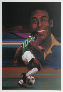Pele from Sports Illustrated Living Legends Portfolio Lithograph | Robert Peak,{{product.type}}