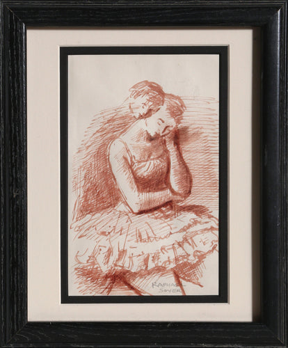 Pensive Dancer Ink | Raphael Soyer,{{product.type}}