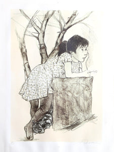Pensive Lithograph | Alexander Dobkin,{{product.type}}