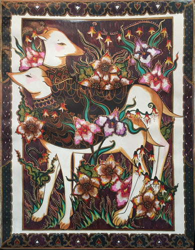 Persian Hounds Acrylic | Mara Abboud,{{product.type}}