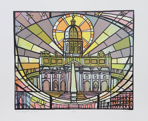 Perspective of Rome Lithograph | Bogdan Grom,{{product.type}}