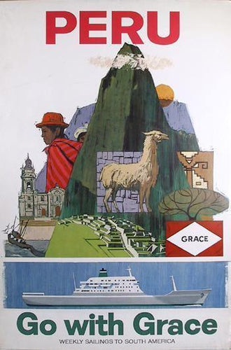 Peru - Go with Grace Poster | Travel Poster,{{product.type}}