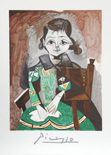 Petite Fille a la Robe Verte (Paloma Picasso), Lithograph | Pablo Picasso,{{product.type}}