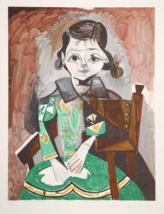 Petite Fille a la Robe Verte (Paloma Picasso) Lithograph | Pablo Picasso,{{product.type}}