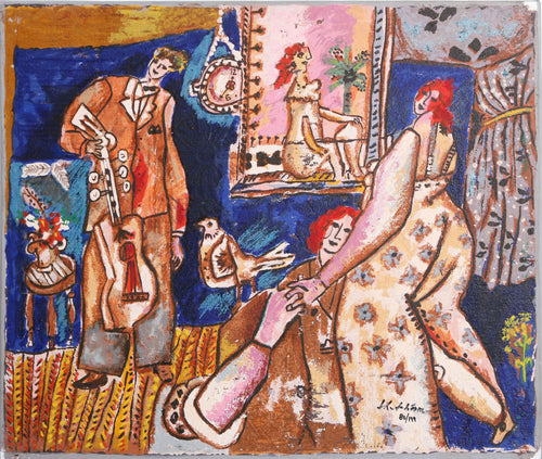 Petits Musiques I Mixed Media | Theo Tobiasse,{{product.type}}