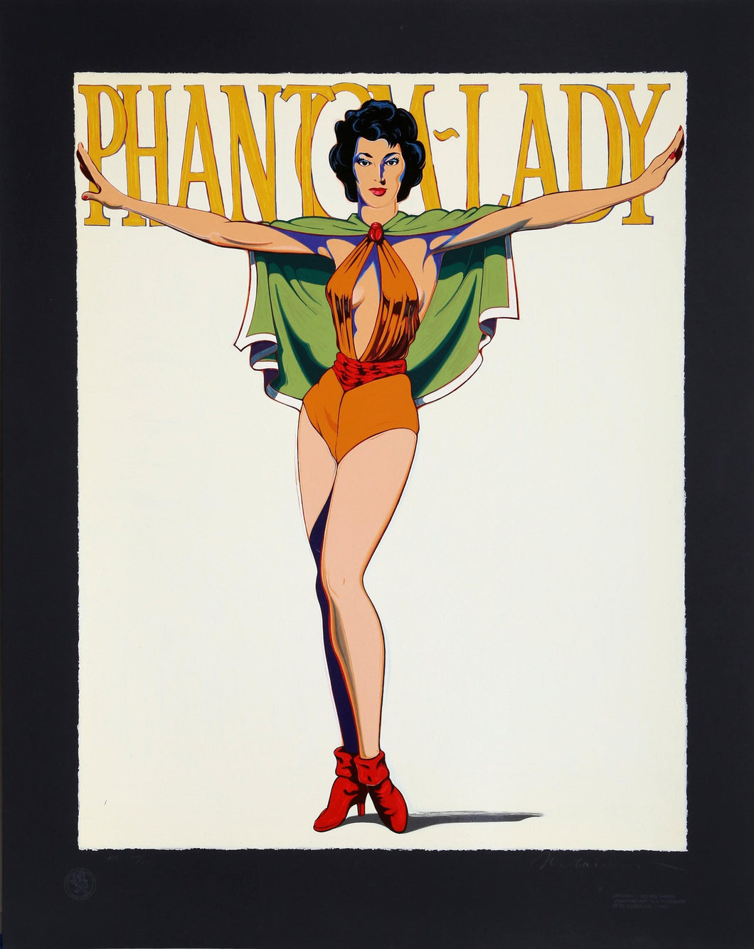 Phantom-Lady (Black) Screenprint | Mel Ramos,{{product.type}}