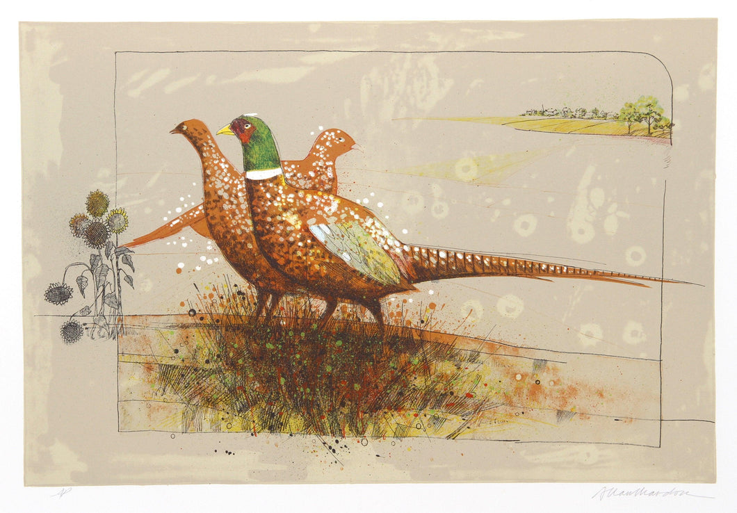 Pheasants Lithograph | Allan Mardon,{{product.type}}