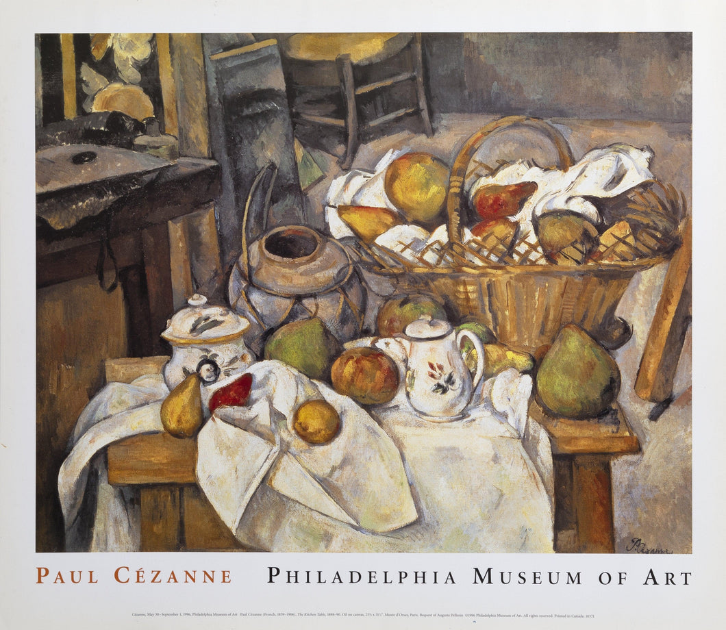 Philadelphia Museum of Art - The Kitchen Table Poster | Paul Cézanne,{{product.type}}