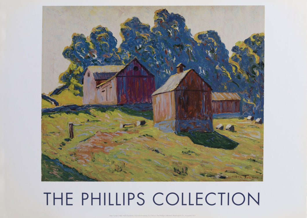 Phillips Collection - Red Barns Poster | Allen Tucker,{{product.type}}