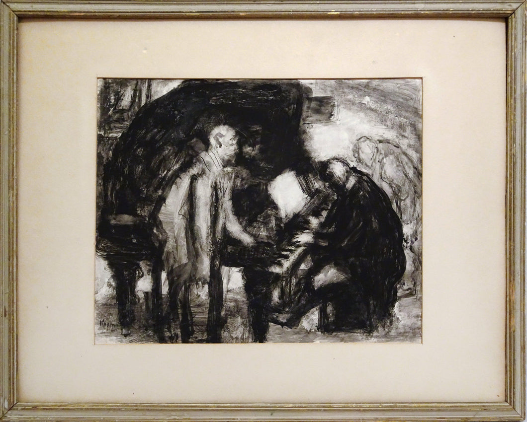 Pianist and Standing Man Ink | Benjamin Kopman,{{product.type}}