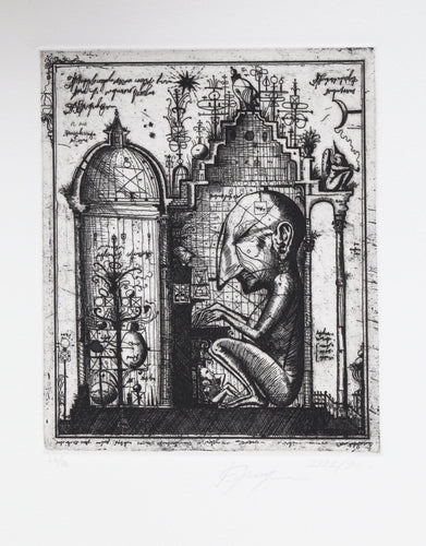 Piano Player from Brodsky and Utkin: Projects 1981 - 1990 Etching | Alexander Brodsky and Ilya Utkin,{{product.type}}