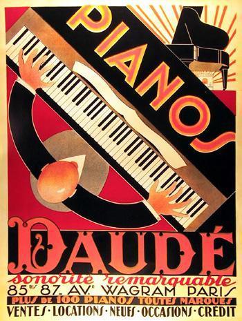 Pianos Daude Poster | Unknown Artist - Poster,{{product.type}}