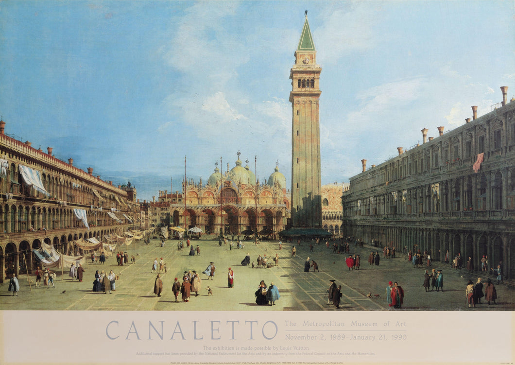 Piazza San Marco Poster | Giovanni Antonio Canaletto,{{product.type}}