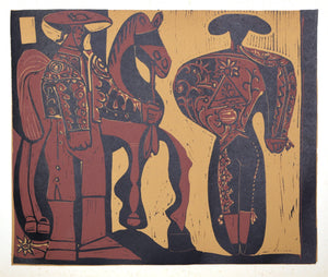 Picador et Torero (3) Woodcut | Pablo Picasso,{{product.type}}