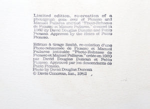Picasso et Manuel Pallares Lithograph | Pablo Picasso,{{product.type}}