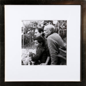 Picasso, Francoise Gilot and son Claude Black and White | Boris Lipnitzki,{{product.type}}
