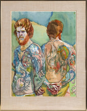 Pictured Man (Red Beard) Watercolor | Henry Koerner,{{product.type}}