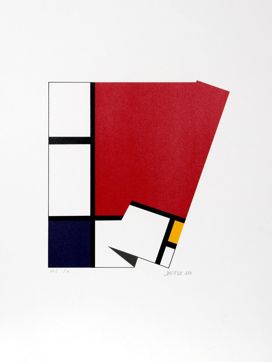 Piece de Resistance (Mondrian) Screenprint | Jim Jacobs,{{product.type}}