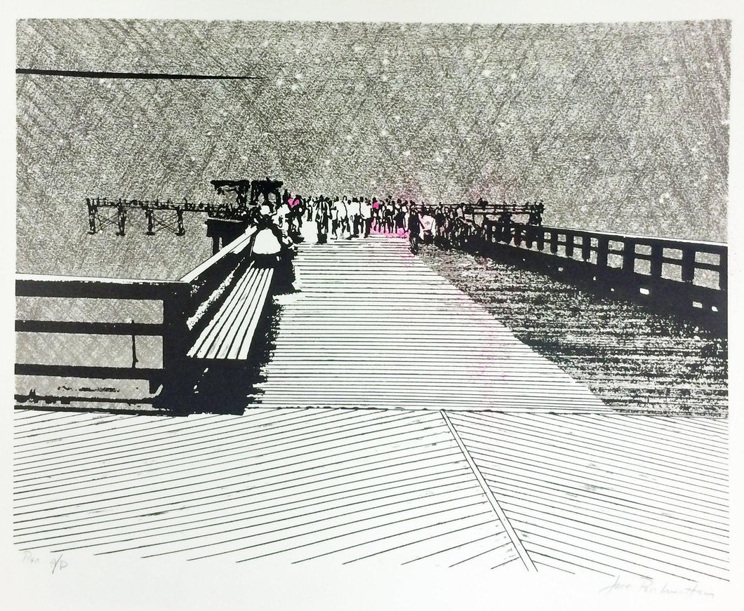 Pier Lithograph | Jack Perlmutter,{{product.type}}