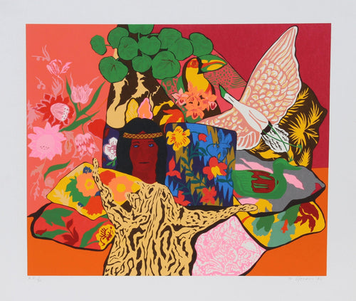 Pillow Jungle Screenprint | Hunt Slonem,{{product.type}}
