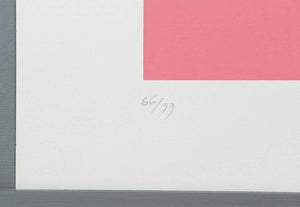 Pink Abstract Screenprint | Piero Dorazio,{{product.type}}