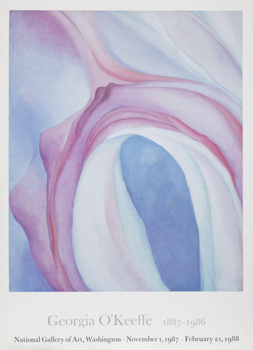 Pink and Blue Number Two - National Gallery of Art Poster | Georgia O'Keeffe,{{product.type}}