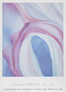 Pink and Blue Number Two - National Gallery of Art Poster | Georgia O'Keeffe,{{product.type}}