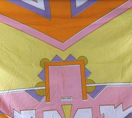 Pink and Yellow Geometric Tapestries and Textiles | Peter Max,{{product.type}}