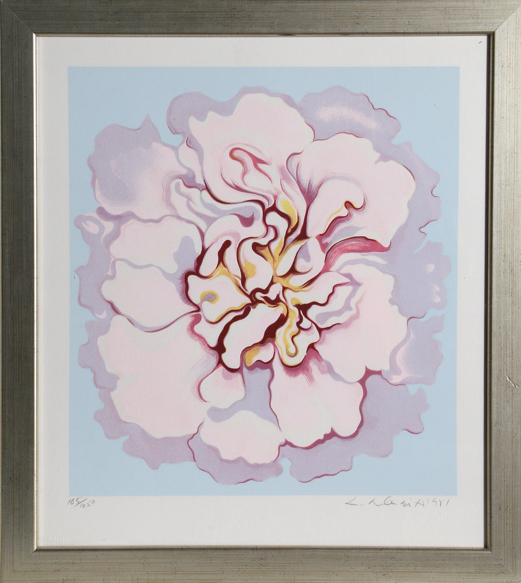 Pink Camellia from the Stamps Series Screenprint | Lowell Blair Nesbitt,{{product.type}}