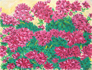 Pink Flowers with Greenery Gouache | Biagio Civale,{{product.type}}