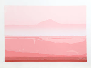 Pink Landscape Screenprint | Joseph Grippi,{{product.type}}