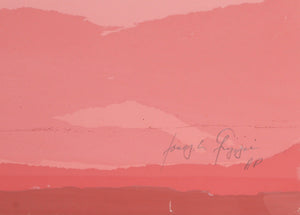 Pink Landscape Screenprint | Joseph Grippi,{{product.type}}