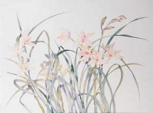 Pink Lilies Lithograph | Susan Headley van Campen,{{product.type}}