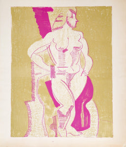 Pink Nude Lithograph | Robert Blackburn,{{product.type}}