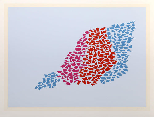 Pink, Red, and Blue Screenprint | Robert Goodnough,{{product.type}}