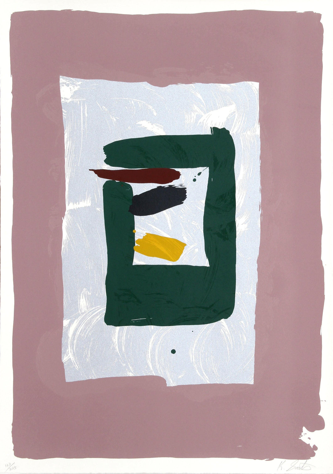 Pink Square Screenprint | Kikuo Saito,{{product.type}}