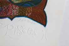 Pisces from the Zodiac of Dreams Series Lithograph | Judith Bledsoe,{{product.type}}