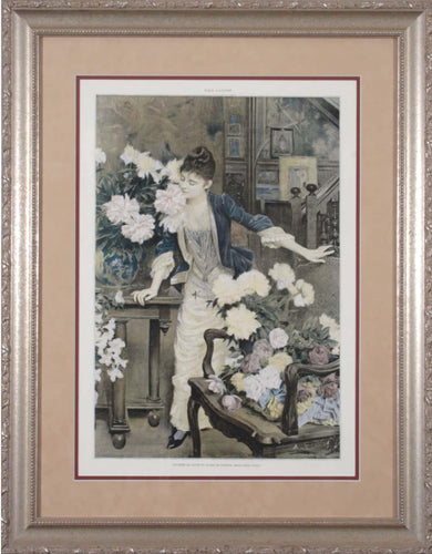 Pivoines de Chine et Roses de France Poster | Albert Aublet,{{product.type}}