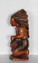 Plains Indian Playing Drum Wood | Art Reynaldo,{{product.type}}