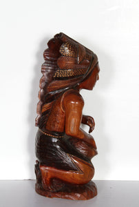 Plains Indian Playing Drum Wood | Art Reynaldo,{{product.type}}