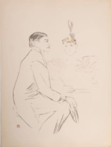 Plate 1, Lucien Guitry et Jeanne Lithograph | Henri de Toulouse-Lautrec,{{product.type}}