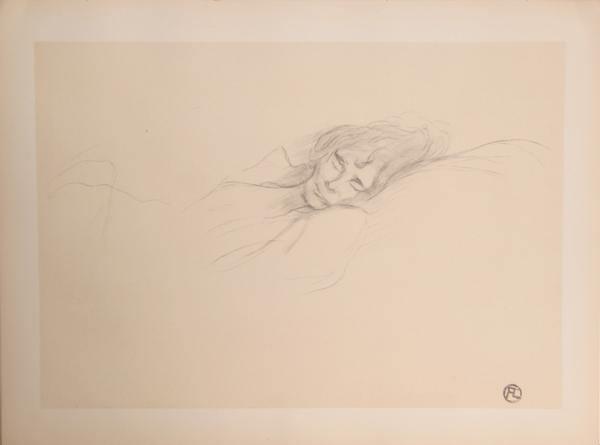 Plate 11, Femme Endormie Lithograph | Henri de Toulouse-Lautrec,{{product.type}}
