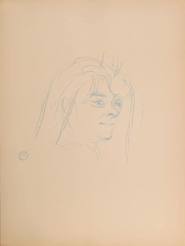Plate 13, Tete De Femme De Trois Quart Lithograph | Henri de Toulouse-Lautrec,{{product.type}}