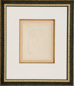 Plate 15 (Portrait) Etching | Pablo Picasso,{{product.type}}