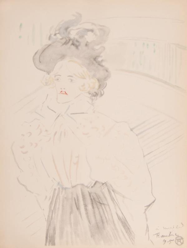 Plate 2, Femme a Mi Corps Lithograph | Henri de Toulouse-Lautrec,{{product.type}}