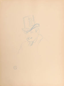 Plate 21, Tete D'Homme Lithograph | Henri de Toulouse-Lautrec,{{product.type}}