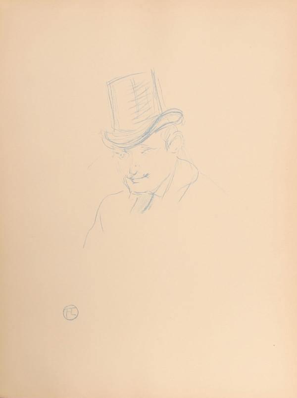 Plate 21, Tete D'Homme Lithograph | Henri de Toulouse-Lautrec,{{product.type}}