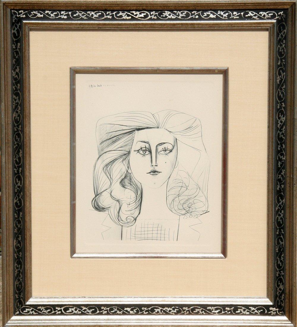 Plate 8 (Portrait of Francoise) Etching | Pablo Picasso,{{product.type}}