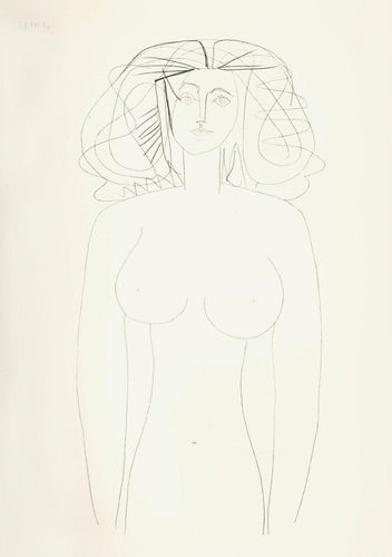 Plate 9 (Portrait of a Nude Woman) Etching | Pablo Picasso,{{product.type}}