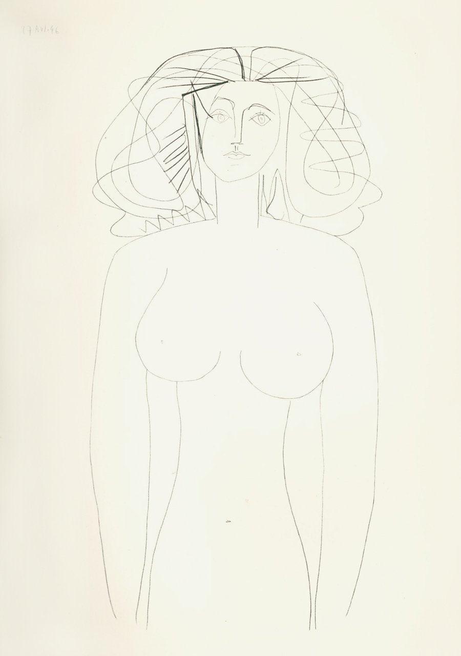 Plate 9 (Portrait of a Nude Woman) Etching | Pablo Picasso,{{product.type}}